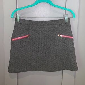 Love...Ady Quilted Pink Zipper Mini Skirt